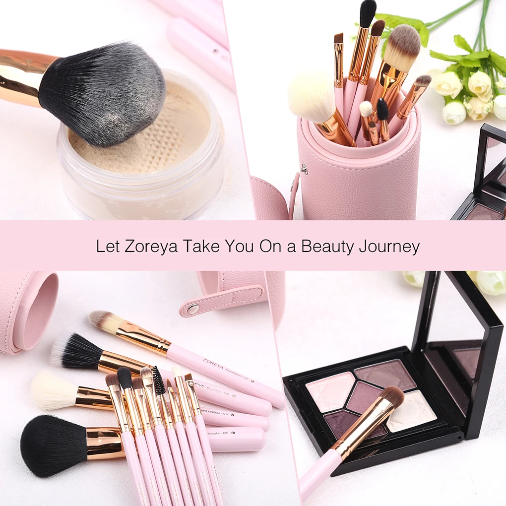 

12Pcs Professional Eyes Makeup Brushes Set Wood Handle Eyeshadow Eyeliner Brush Powder Face Cosmetic Tool