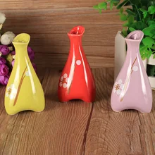 5 шт./лот, классический постсовременный домашний декор, высококачественная керамическая ручная роспись, маленькая настольная ваза для цветов, Рид, диффузор, бутылка для заправки