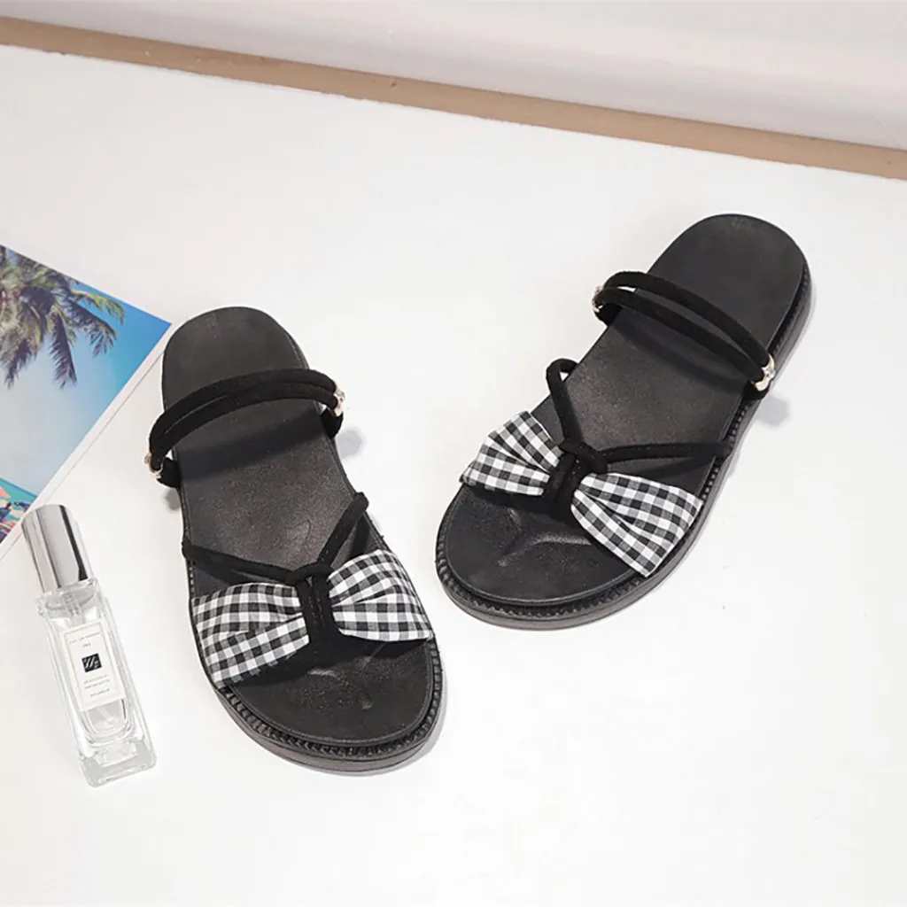 Модные летние Нескользящие удобные шлепанцы на плоской подошве chanclas mujer unicoin