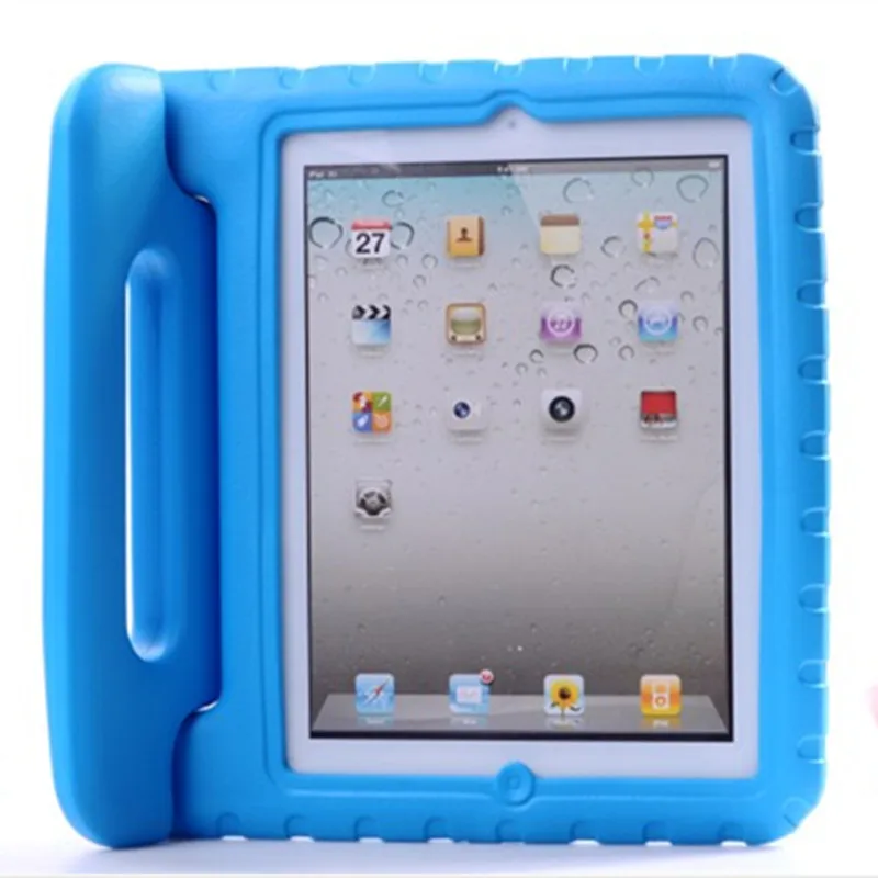 For Apple iPad 2 3 4 EVA Foam Shockproof Case for iPad2 ipad3 ipad4 Funda Coque Children Kids Handle Stand Protective Cover