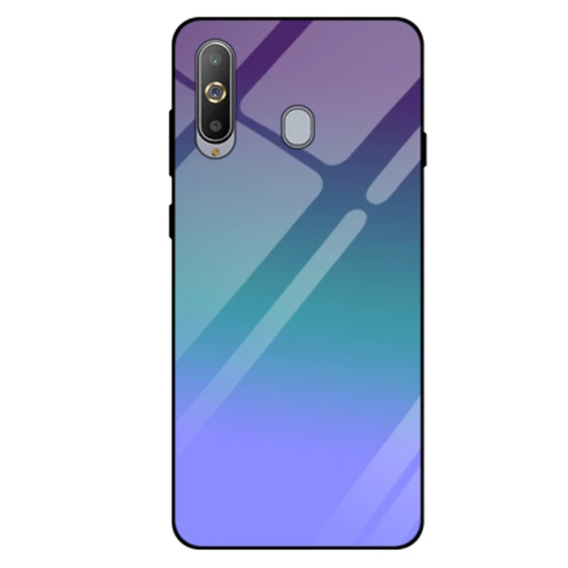 Чехол для samsung galaxy A8S, Одноцветный, закаленное стекло, чехол для телефона, для samsung A8S, SM-G8870, чехол, градиентное стекло, оболочка, 6,4"