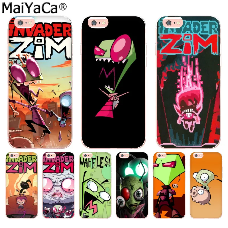 

MaiYaCa Invader Zim Fashion Fun Dynamic phone case for Apple iphone 11 pro 8 7 66S Plus X 5S SE XR XS XS MAX Mobile Cover