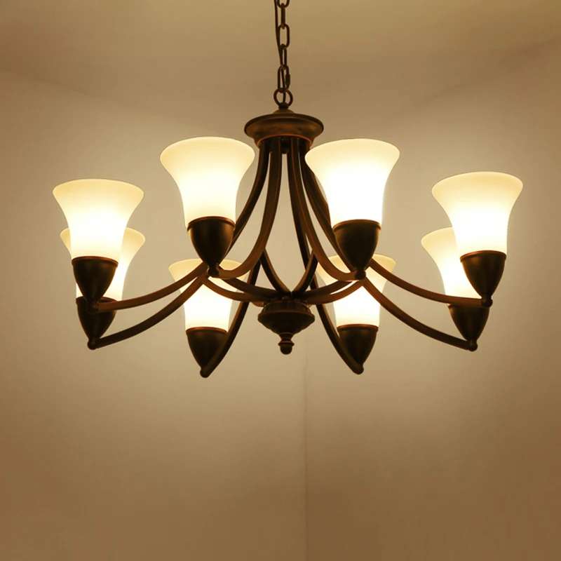 American chandeliers European iron retro lamps simple living room creative bedroom restaurant pastoral lighting nordic pendant lamps creative retro glass light industrial iron dinning room lamp bedroom living room modo chandeliers dia78cm