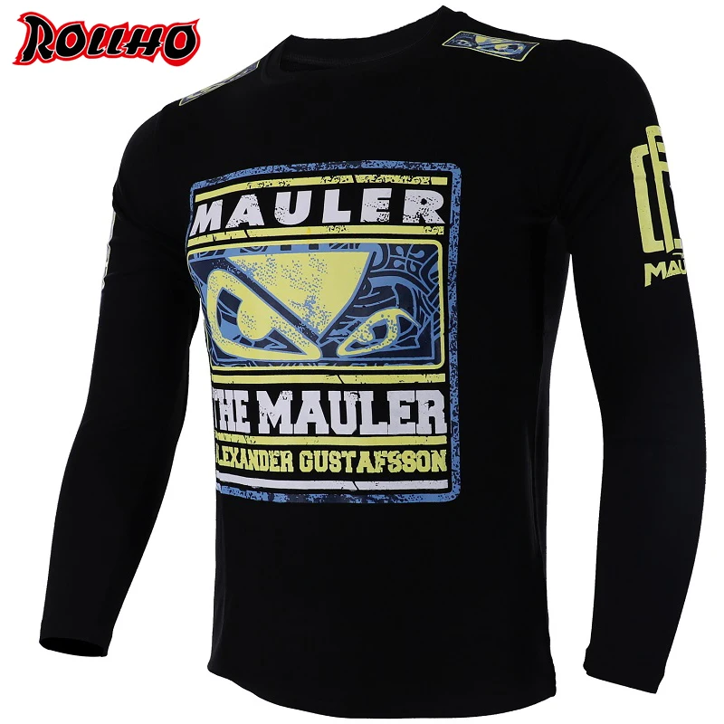 Боксерские Майки трикотажные изделия Тайгер Муай Тай Рашгард mma jiu jitsu sauna suit rashguard mma футболка с длинным рукавом king боксёрские ММА рубашки