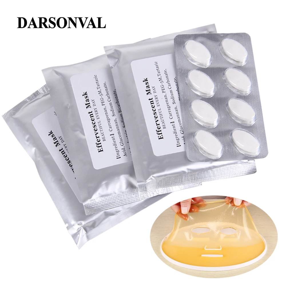 DIY Automatic Face Mask Machine Use Effervescent Collagen Tablets Fruit