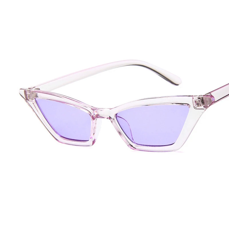 

New Vintage Sunglasses Women Cat Eye Luxulry Brand Designer Small Red Purple Mirror Sexy Ladies Sun Glasses Retro Shades UV400