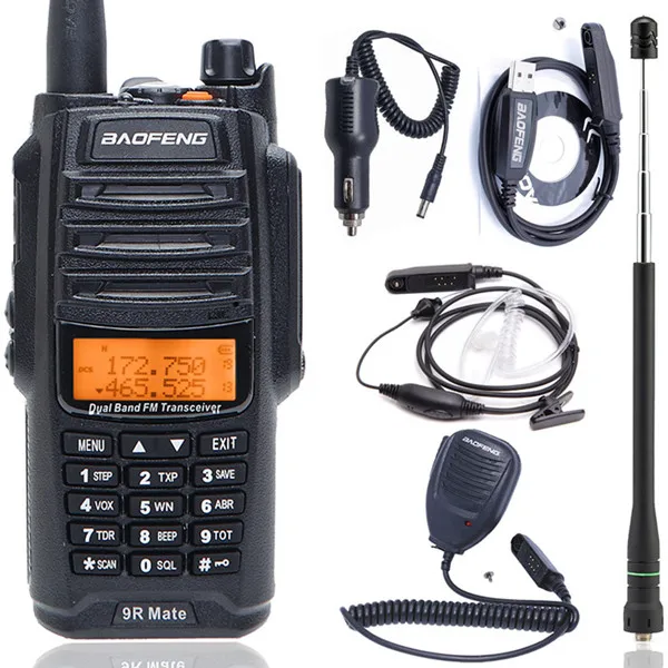 as pic show UV-9R Коврики обновление Baofeng UV-9R IP67 Водонепроницаемый пониженного напряжения Двойной диапазон 136-174/400-520 Любительское радио МГц Baofeng 10 Вт иди и болтай Walkie Talkie “иди и 10 км UV-9R - Цвет: as pic show