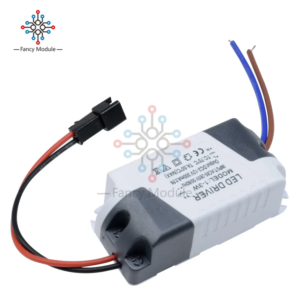

LED Electronic Transformer AC 85V-265V to DC 12V 300mA High Quality LED Driver for LED Strip Power Supply 3X1W