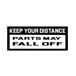 Keepthedistancebumperstickerinterestingwindowpaintvinylpackagingaccessoriesjdm