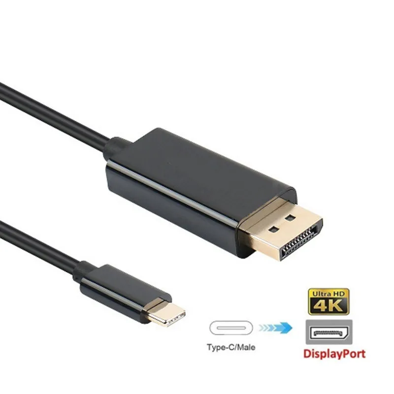USB C к DP/Displyport кабель 4k 2k 3 1 Type DP конвертер 1080P адаптер высокой четкости для телефона