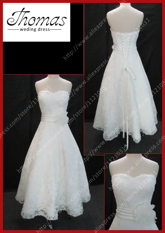 WV 83 Summer Short Wedding Dresses Elegant A Line Sweetheart With