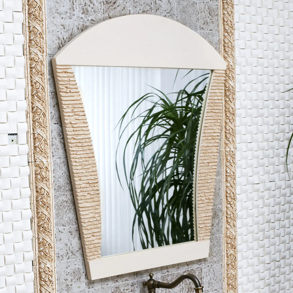 Luxury man-made stone carving frames. European art of the basin that wash a face. Mercury mirrors that defend bath