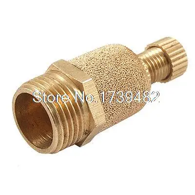 

5/8" Male Thread Adjustable Brass Pneumatic Muffler Noise Silencer