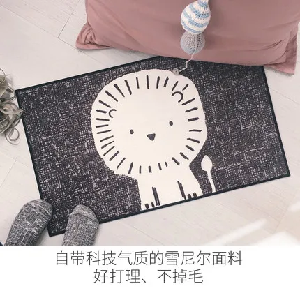 Милый стиль Коврик Прямоугольный Лев сиденье нескользящий коврик Домашний декор