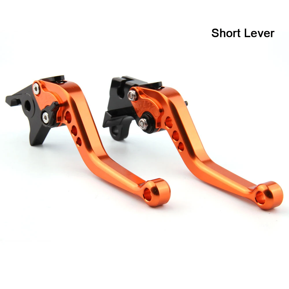 Short-Orange ЧПУ рычаги для CBR 600 F2 F3 F4 F4i CBR900RR CB600F CBR600F CB599 CB600 HORNET CB919 NC700 VTX1300 сцепные рычаги - Цвет: Short-Orange