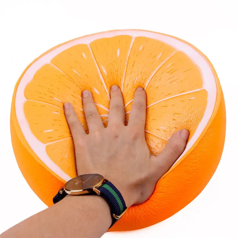 

Super Giant 25cm Orange Jumbo Squishy Slow Rising Soft Squeeze Kawaii Squishies Toys Antistress Christmas Free Shipping