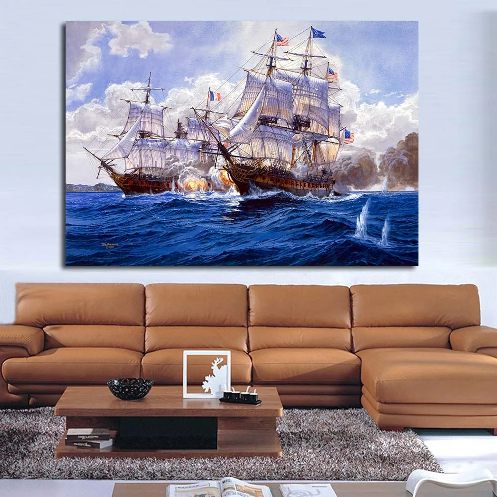 QC803-art-battle-sea-painting-ships-navy-guns-military-ship-wallpaper-3-4