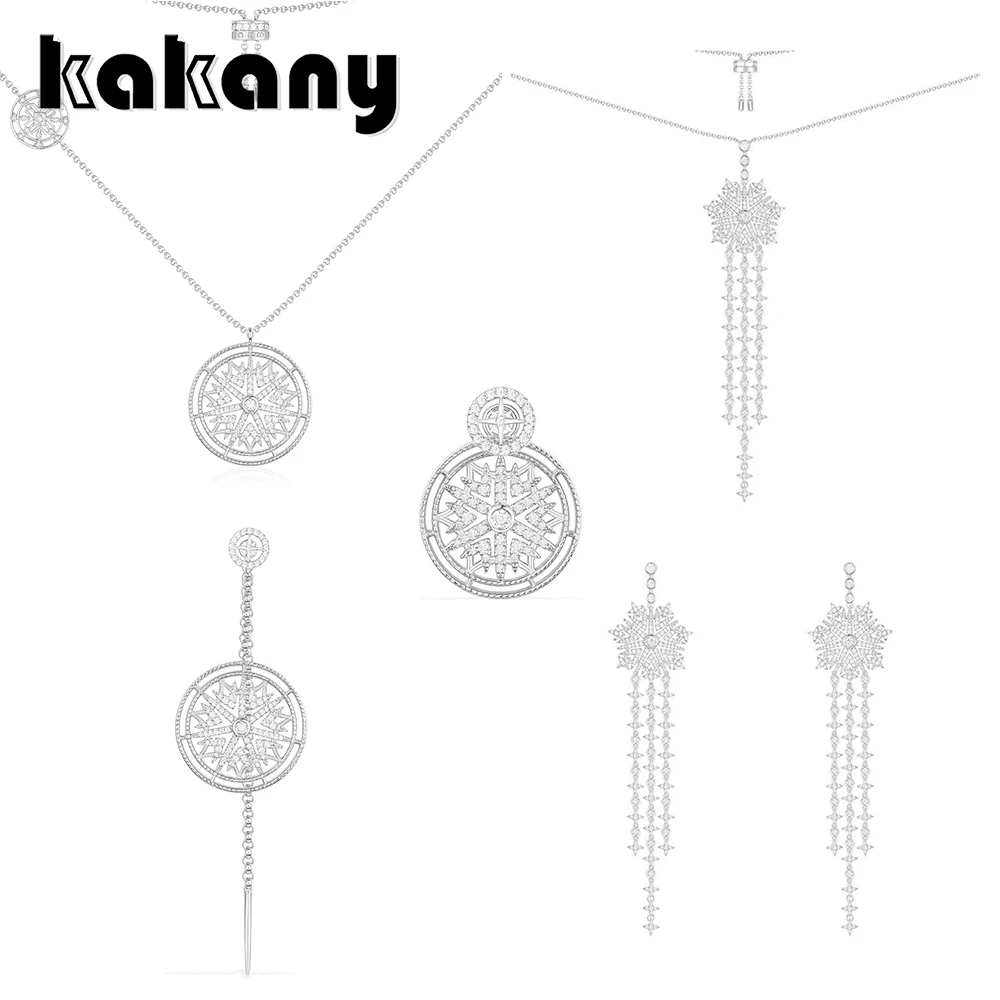 

KAKANY Original High Quality 1:1 925 Sterling Silver Snowflake Series Jewelry Moroccan Style Fashion Women's Fashion Jewelry