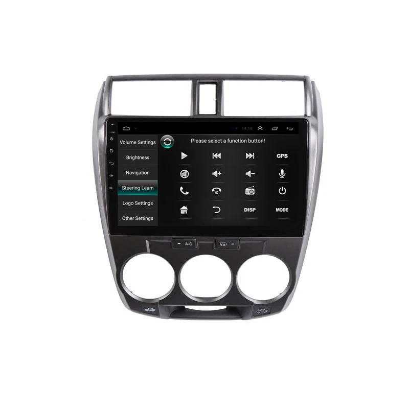 Sale 10.1" 2.5D IPS Android 8.1 Car DVD Video Player GPS For Honda CITY 2008 2009 2010 2011 2012 2013 audio radio stereo navigation 3