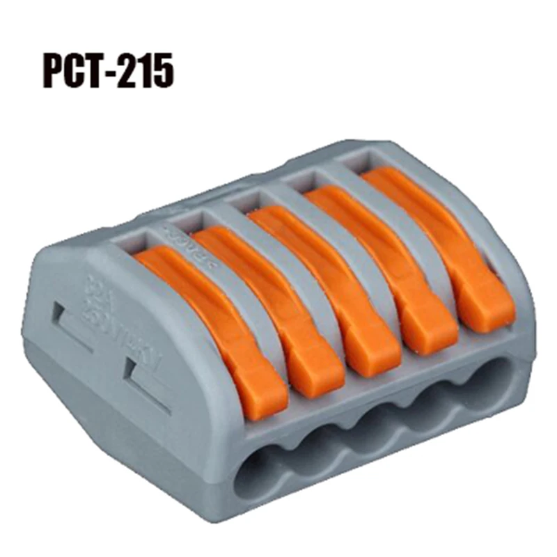 30 шт./лот 412 PCT-212 Универсальный Компактный проводной разъем 2 pin, проводниковый блок питания электрического соединителя