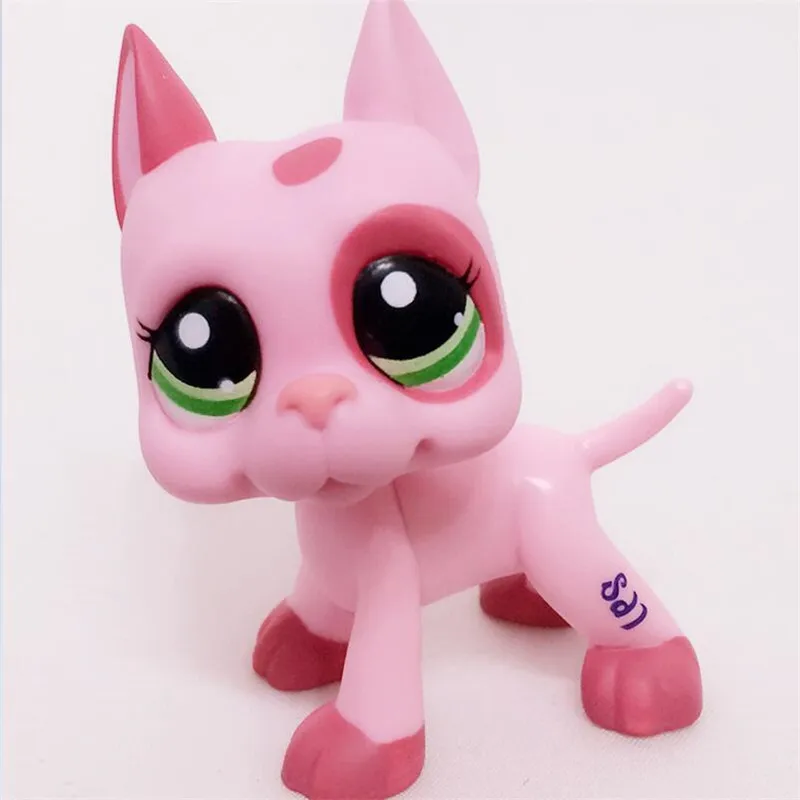 Lps Pet Shop игрушки большой Дэн кокер спаниель собака короткие волосы кошка Черный Розовый Белый Lps фигурка модель игрушки для детей подарок