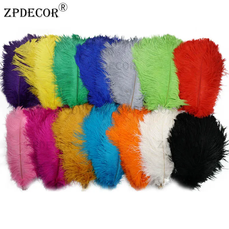 

35-40 CM 14-16 Inch White Ostrich Feathers for DIY and Crafts