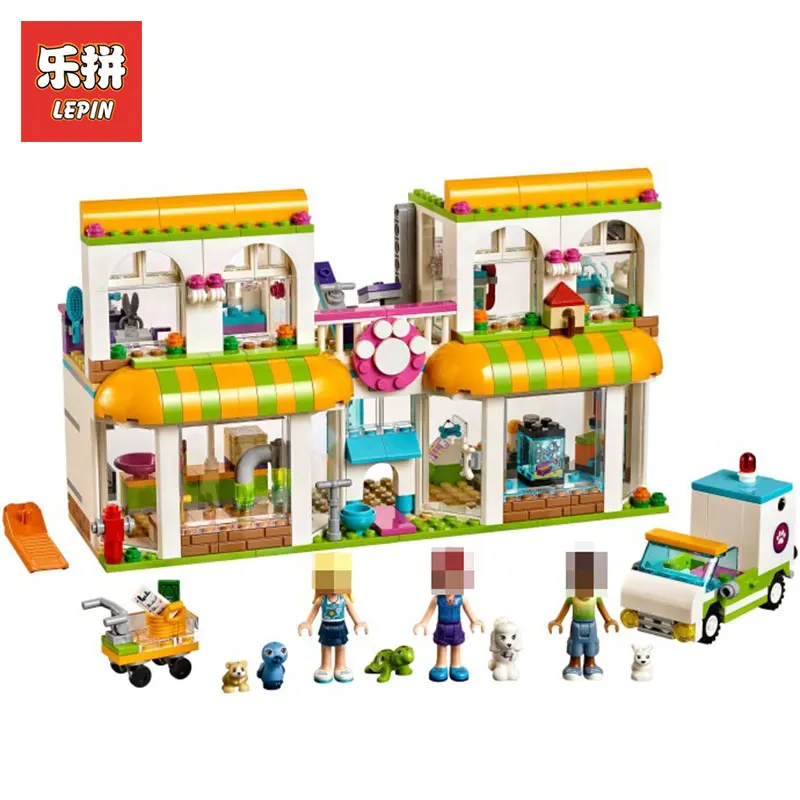

2018 Lepin 01074 531pcs Blocks Bricks Legoing 41345 Heartlake City Pet Centre Building Educational Toys for Children DIY Gifts
