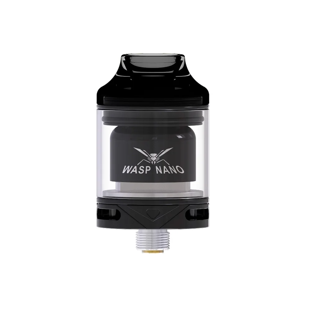 Goede Originele OUMIER WASP NANO RTA 2 ml Capaciteit 23mm Verstuiver W Top Refill Ontwerp   PCTG Drip Tip e sigaret Vape Tank VS WASP NANO RDTA