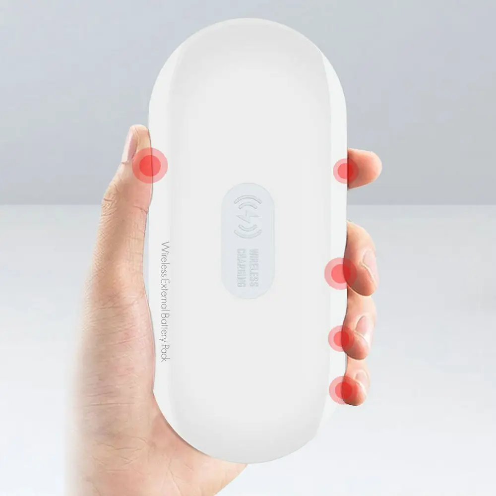 LDNIO компактное Беспроводное зарядное устройство power Bank светодиодный 5000 мАч