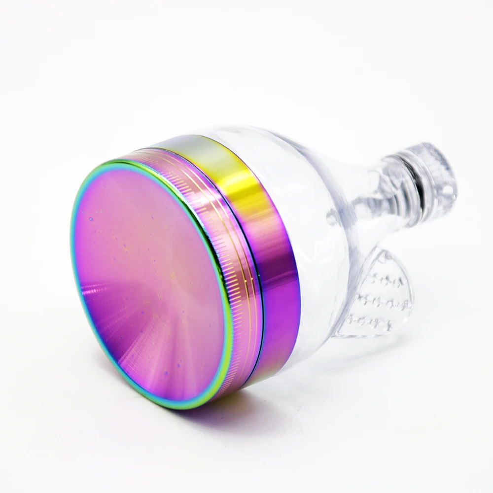 Unique Design Metal Herb Grinder Concave Case Funnel Style Zinc Alloy