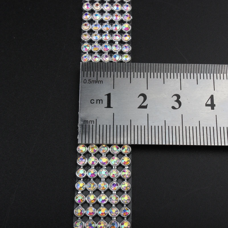 Горячая Распродажа Стразы mesh Silver SS8 crystalAB алюминиевая клеевая основа для сумок