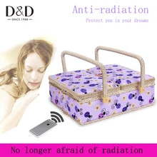 5 Color New Fashion Rattan wood Anti radiation Storage basket font b Home b font Sewing