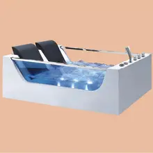 1800 мм Стекловолоконная гидромассажная Ванна акриловая гидромассажная серфинга Красочный Светодиодный светильник Bubble Tub NS3027