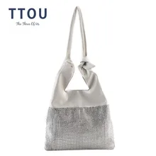 TTOU Модные женские блестящие сумки через плечо мягкие качественные кожаные сумки для отдыха женские большие сумки для покупок Кошельки Простые сумки для девочек