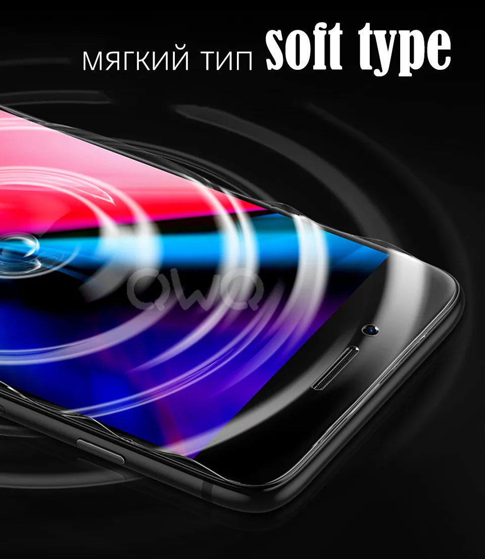 3D Curved Soft Screen Protector For iphone 6 6s 7 8 Plus X 10 Soft Full Protective Film ( Not Glass ) 7