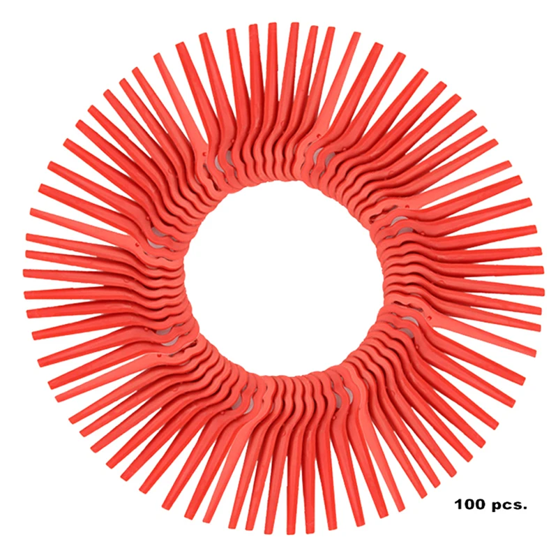 Горячая 100 шт. новые пластиковые подвески с лезвиями для 20 в литиевых 1500 мАч беспроводной триммер для травы садовый триммер Запчасти оптом