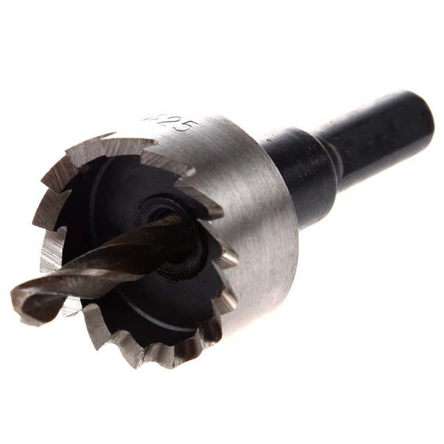 HHTL Metal Working Serrated Edge 25mm Dia Hole Saw Cutterin Drill Bits
