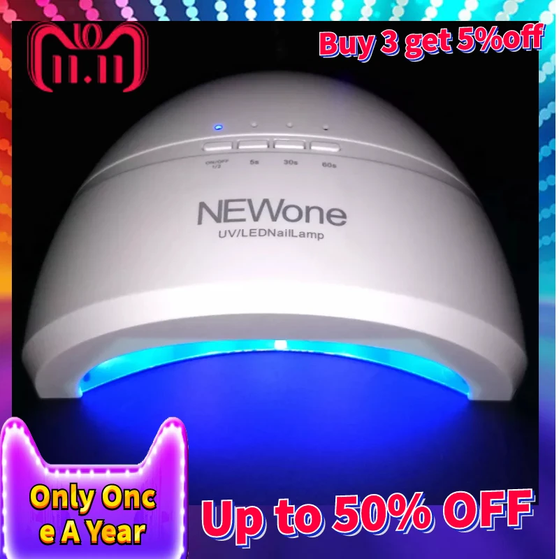 

Sun1 48W Professional Nail Lamp LED Manicure UV Lamp Nail Dryer for UV Gel LED Gel Nail Machine Infrared Sensor Nail UV Lamp