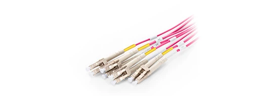 QIALAN 15m  MTP MPO Patch Cable OM4 Female to 6 LC UPC Duplex 12 Fibers Patch cord 12 cores Jumper OM4 Breakout Cable,