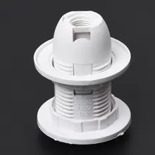 Прямая! Пластиковый корпус винтовой Тип E14 лампочка светильник патрон AC 250V 2A подвесной патрон кольцо абажура 5,8x4,3 cm