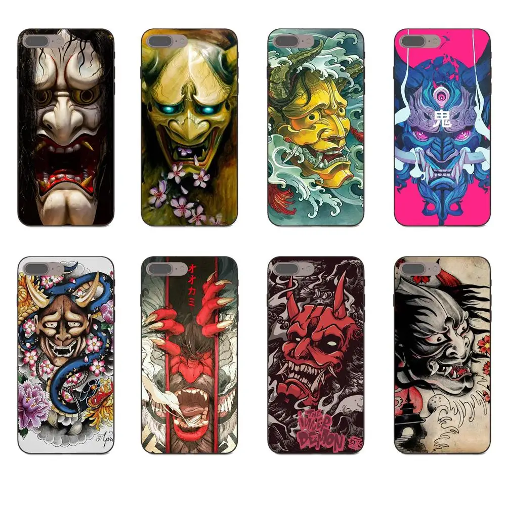 

For Xiaomi Mi Mix Max Note 2 2S 3 5X 6 8 SE A1 Play F1 Luxury High-End Cool Best Japanese Oni Hannya Demon Mask