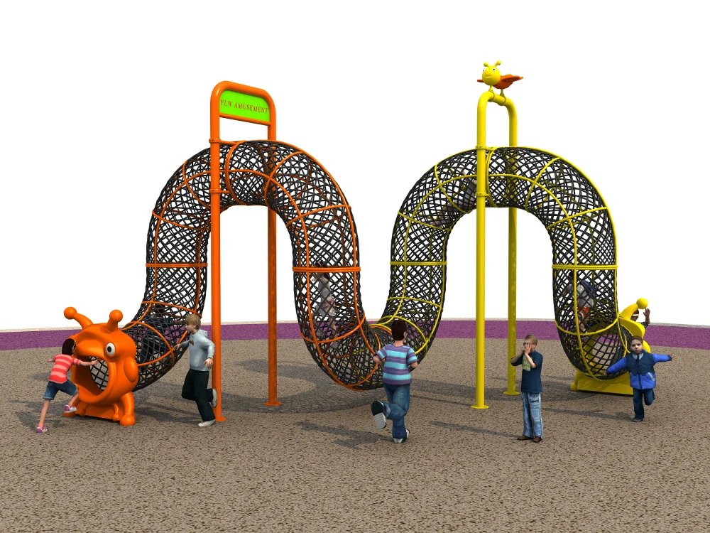 

customized Outdoor physical play Series CE,ISO,TUV children Steel Net Rope Climbing playground FX17928