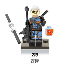 100 шт. XH219 супергероев Marvel дезстроук Супермен bataman Аквамен Building Block Дети подарок цифры Детские игрушки