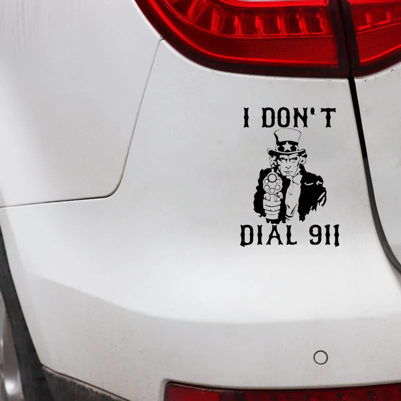 YJZT 10 7 см * 15 интересная виниловая наклейка I't Dial 911 для стайлинга автомобиля