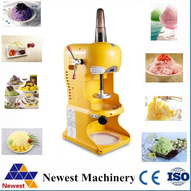 

220V Automatic Electric Ice Crusher Shaver Machine Commercial Snow Cone Maker For Shop Or Home Using