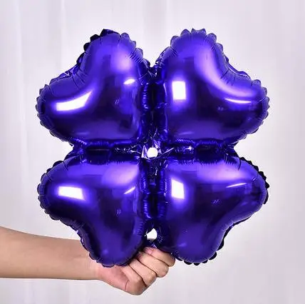 1 шт. 18 дюймов цветы из алюминиевой фольги Воздушные шары милые игрушки Свадебные сувениры и подарки для детей день рождения украшения гелиевые шары - Цвет: 1pc purple