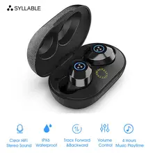2019 Новый слог S105 TWS Bluetooth наушники истинные беспроводные стерео вкладыши Водонепроницаемая bluetooth-гарнитура слог S105 для телефона