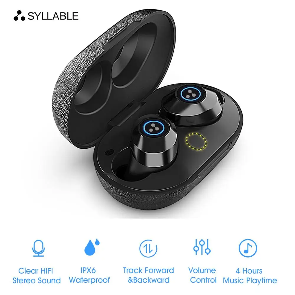 SYLLABLE S105 TWS Bluetooth наушники 2020 беспроводные стерео водонепроницаемые гарнитура