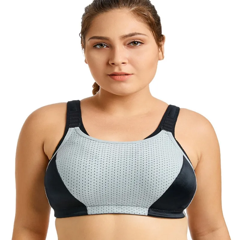 Women's Full Support Plus Size Sports Bra Summer Breathable