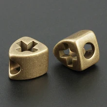 Панк Винтаж треугольные латунный Ножи бусины Крест зонтик веревки "сделай сам", для повседневного использования, крутые бусы на веревочке